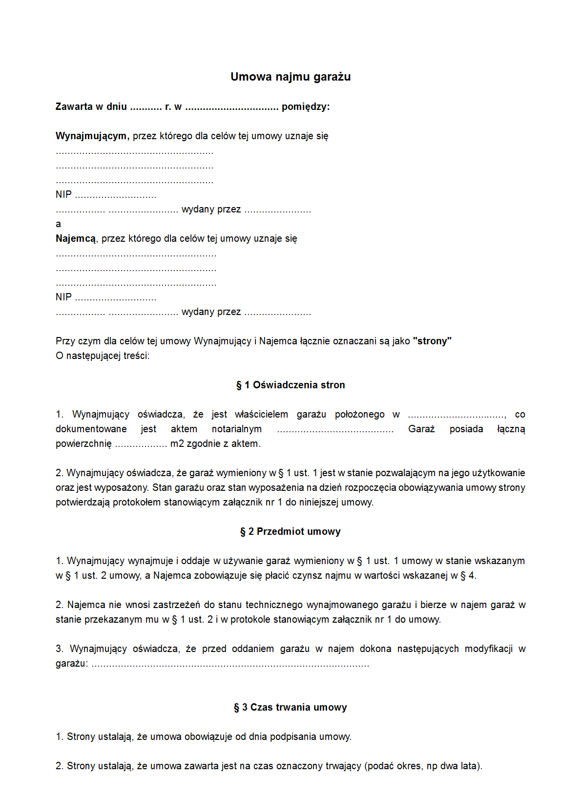 Umowa Użyczenia Lokalu Mieszkalnego. Pobierz Darmowy Wzór (DOC + PDF) InEwi — wzorylisty9710