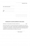 OwSPNa (Covid-19 koronawirus) Oświadczenie w sprawie przedłużenia umowy najmu (najemca)
